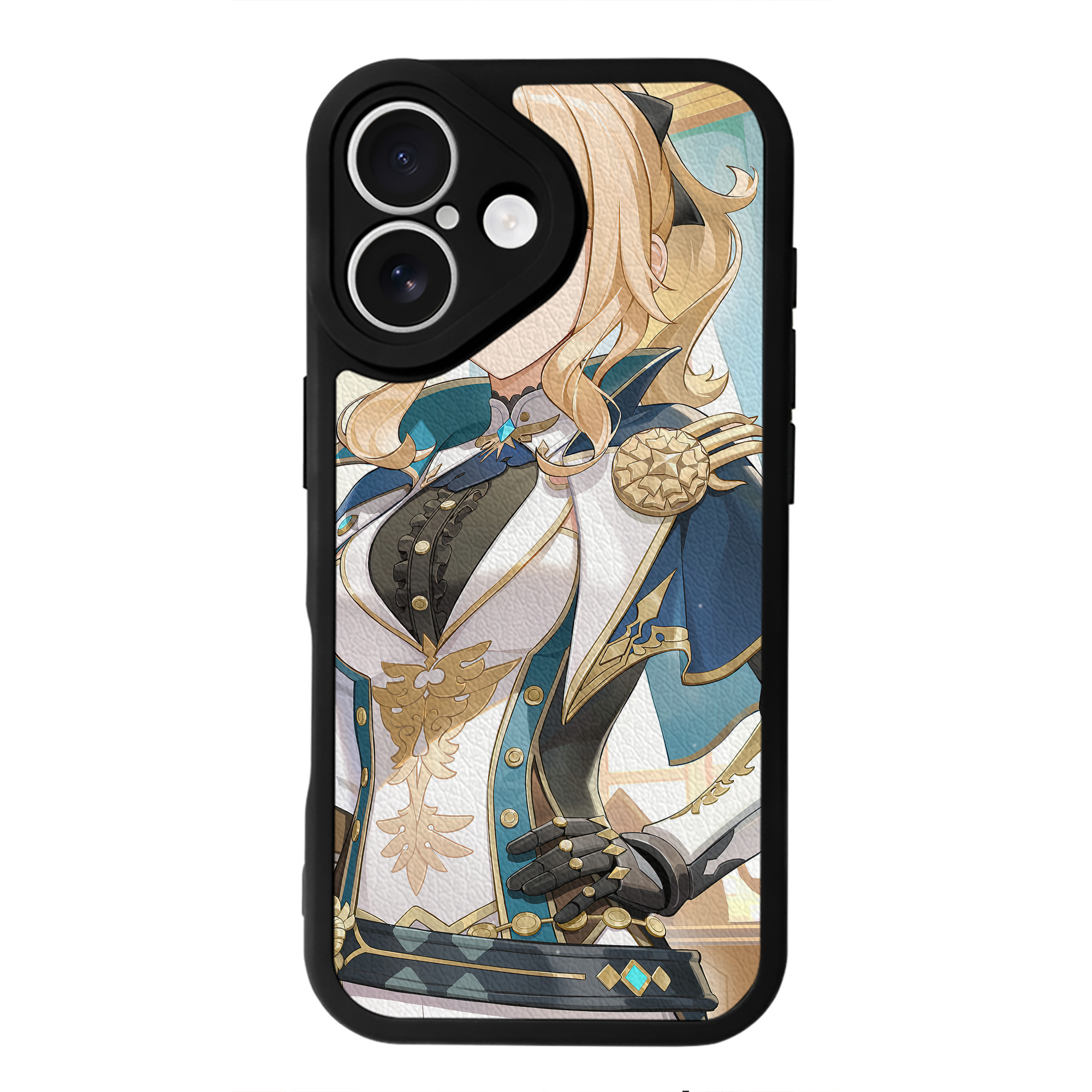げんし神 genshin 【iPhone 16シリーズ対応】シリコンスマホケース（レザー調） 材質：シリコン